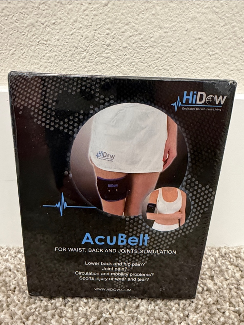 *NEW* HIDOW ACUBELT FOR WAIST, BACK AND JOINTS FOR USE WITH TENS UNIT